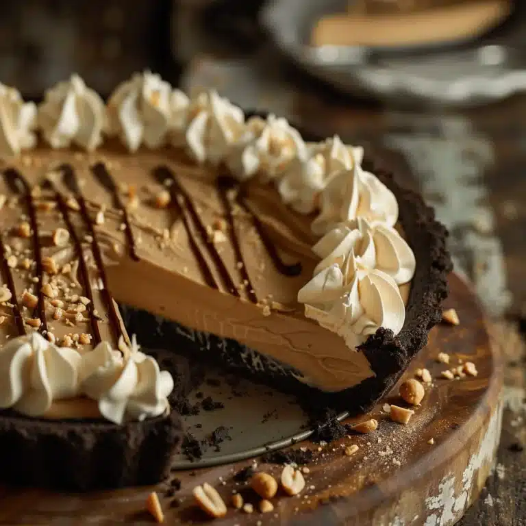 chocolate peanut butter pie - featured image