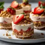 Strawberry Cheesecake Crunch Cups - featured image