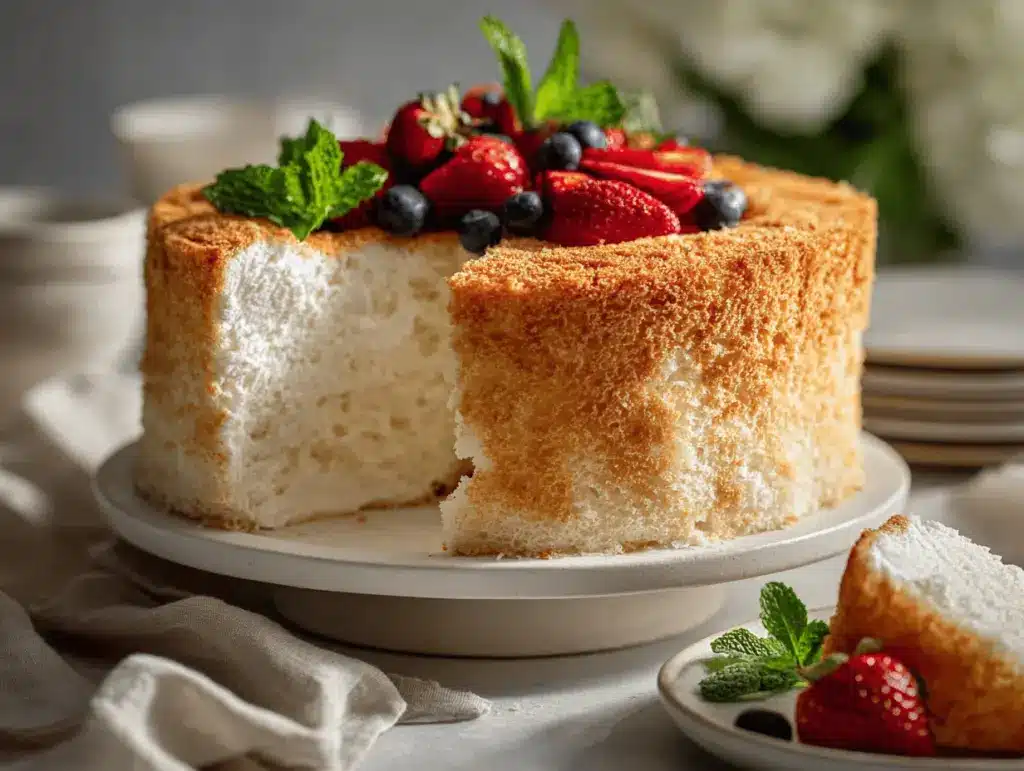 angel food cake recipe - featured image