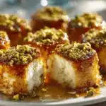 Baklava Ricotta Pistachio Cheesecake Bites - featured image