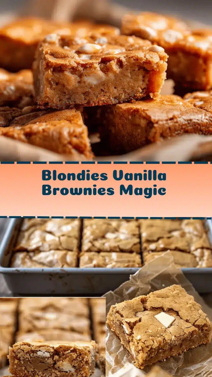 blondies vanilla brownies recipe
