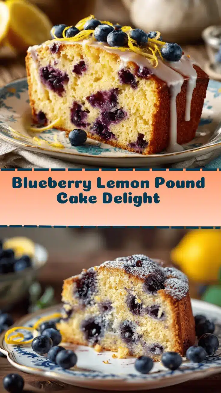 blueberry lemon pound cake recipe
