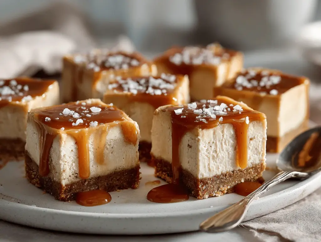 brown butter apple cider cheesecake bars - featured image