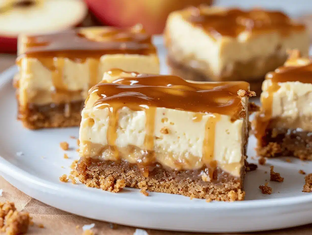 brown butter apple cider cheesecake bars preparation steps