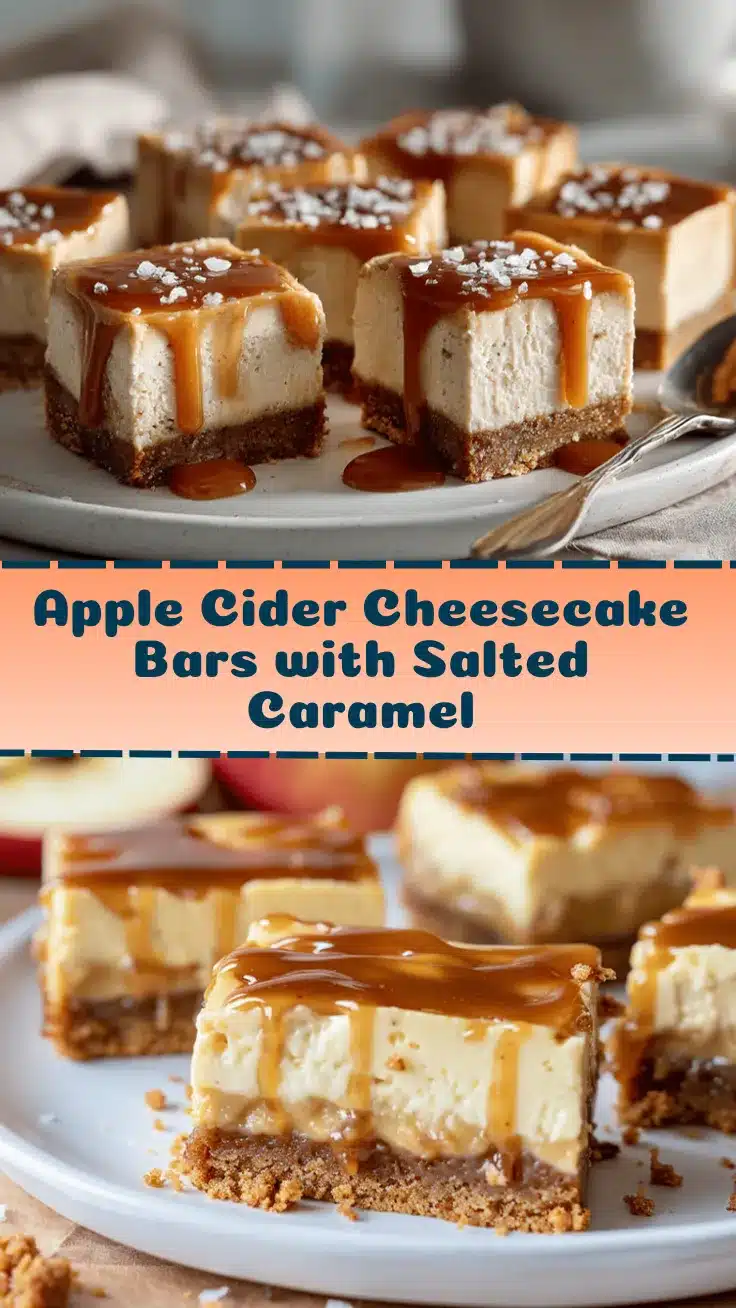 brown butter apple cider cheesecake bars recipe