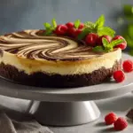 Brownie Cheesecake Swirl Cake - featured image