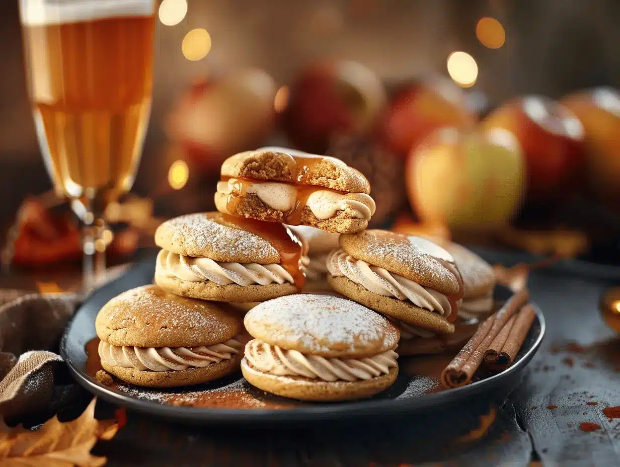 Caramel Apple Cider Whoopie Pies preparation steps