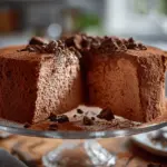 chocolate angel food cake - featured image