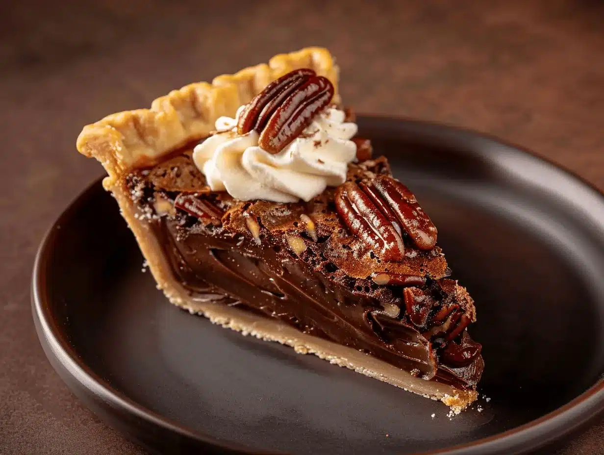 chocolate bourbon pecan pie preparation steps