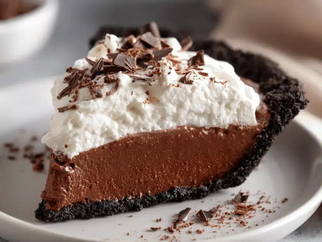 chocolate cream pie - featured image