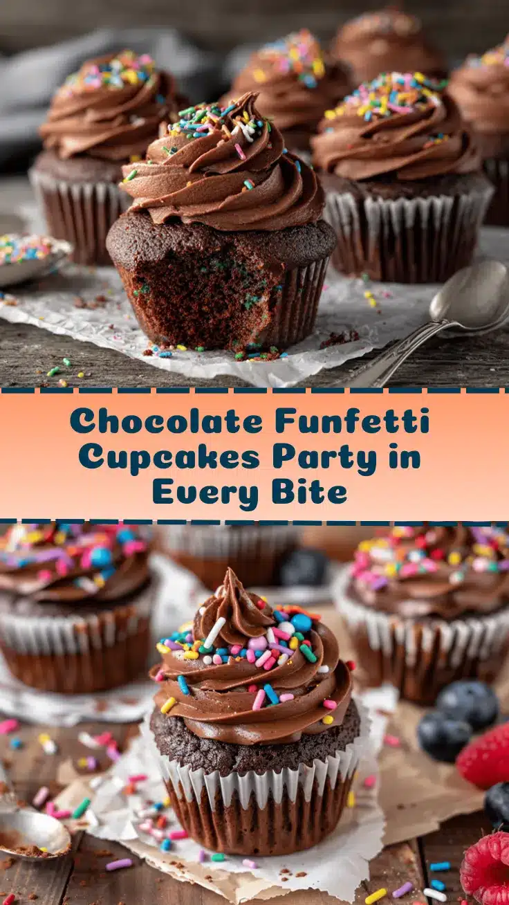 chocolate funfetti cupcakes recipe