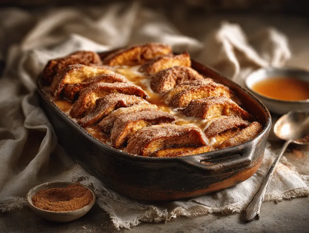 churro cheesecake French toast bake - featured image