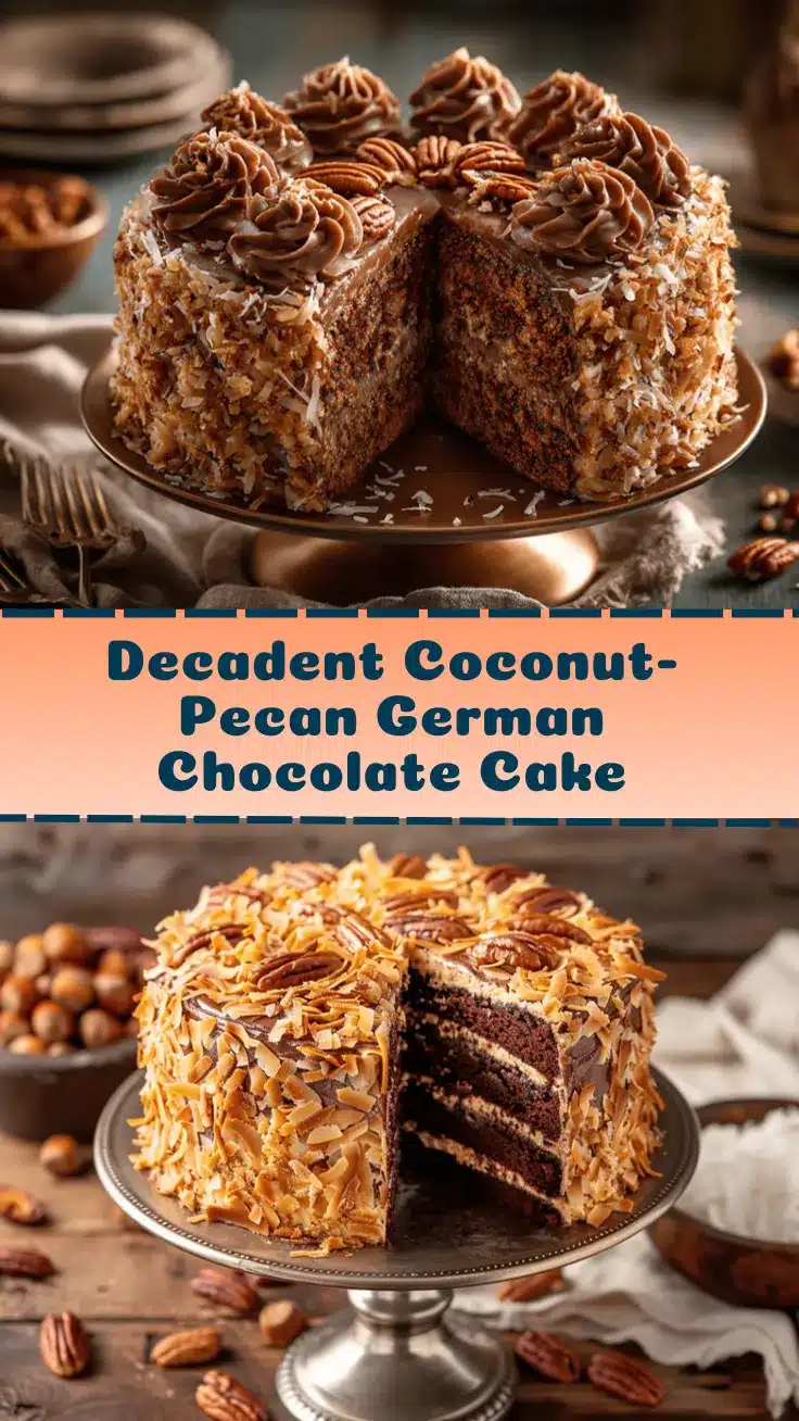 Coconut-Pecan German Chocolate Cake recipe