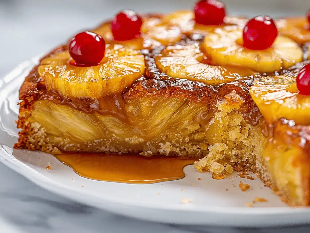 coconut pineapple upside-down cake preparation steps