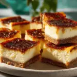 creme brulee cheesecake bars - featured image
