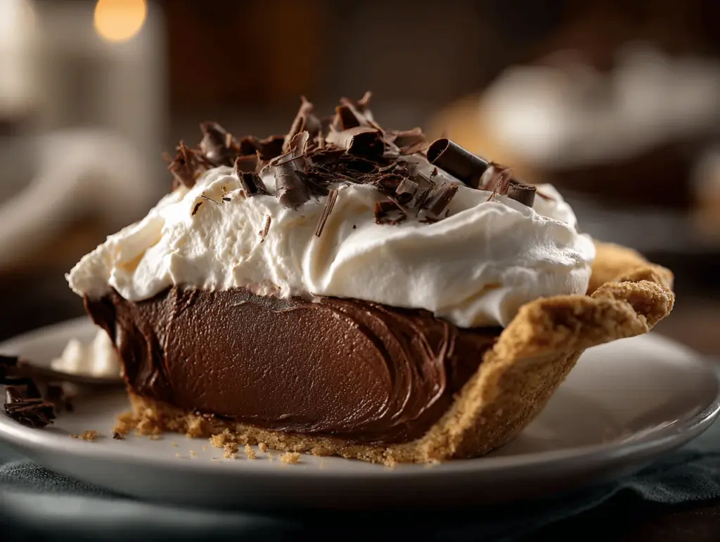 dark chocolate French silk pie - featured image