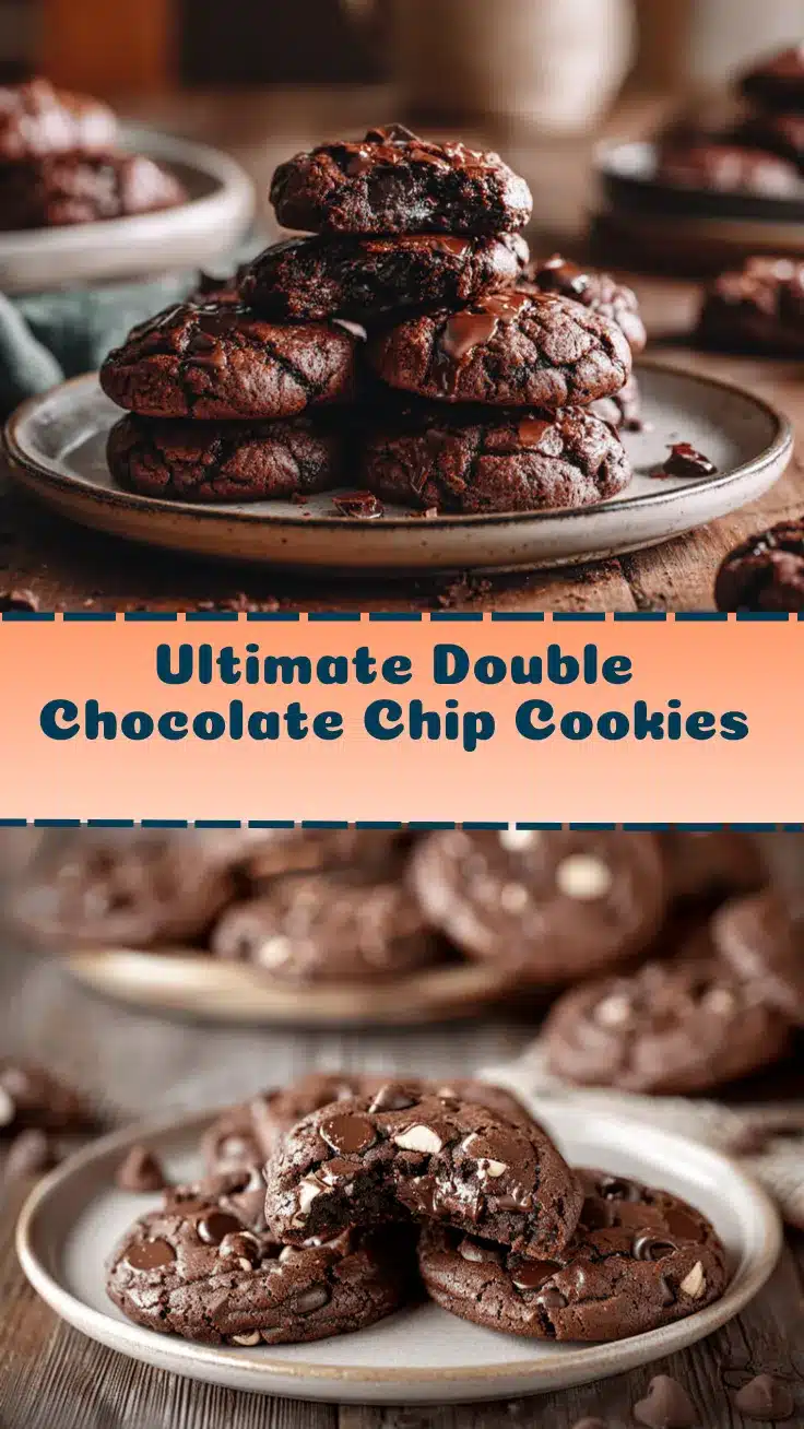 double chocolate chip cookies recipe