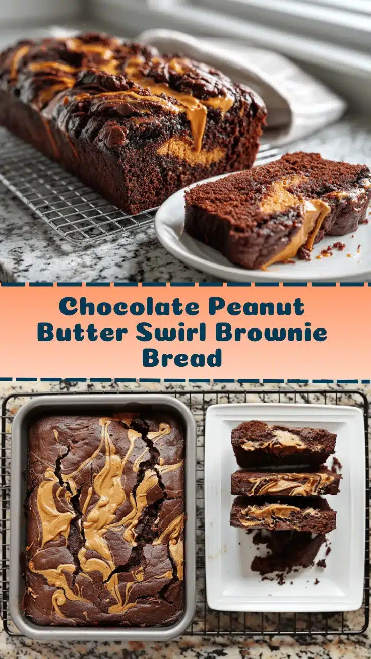 double chocolate peanut butter swirl brownie bread recipe