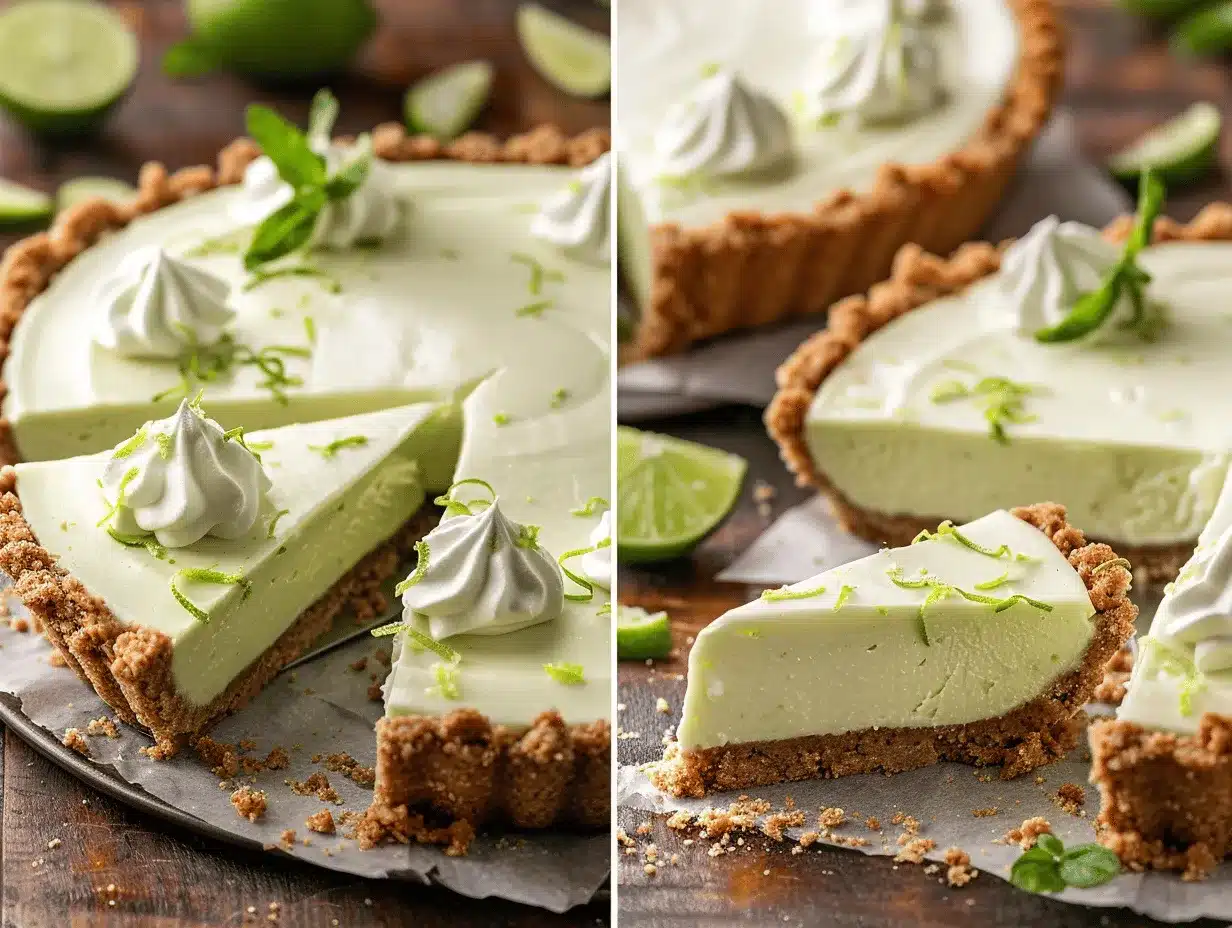 frozen Key lime pie preparation steps