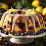 lemon blueberry bundt cake - featured image
