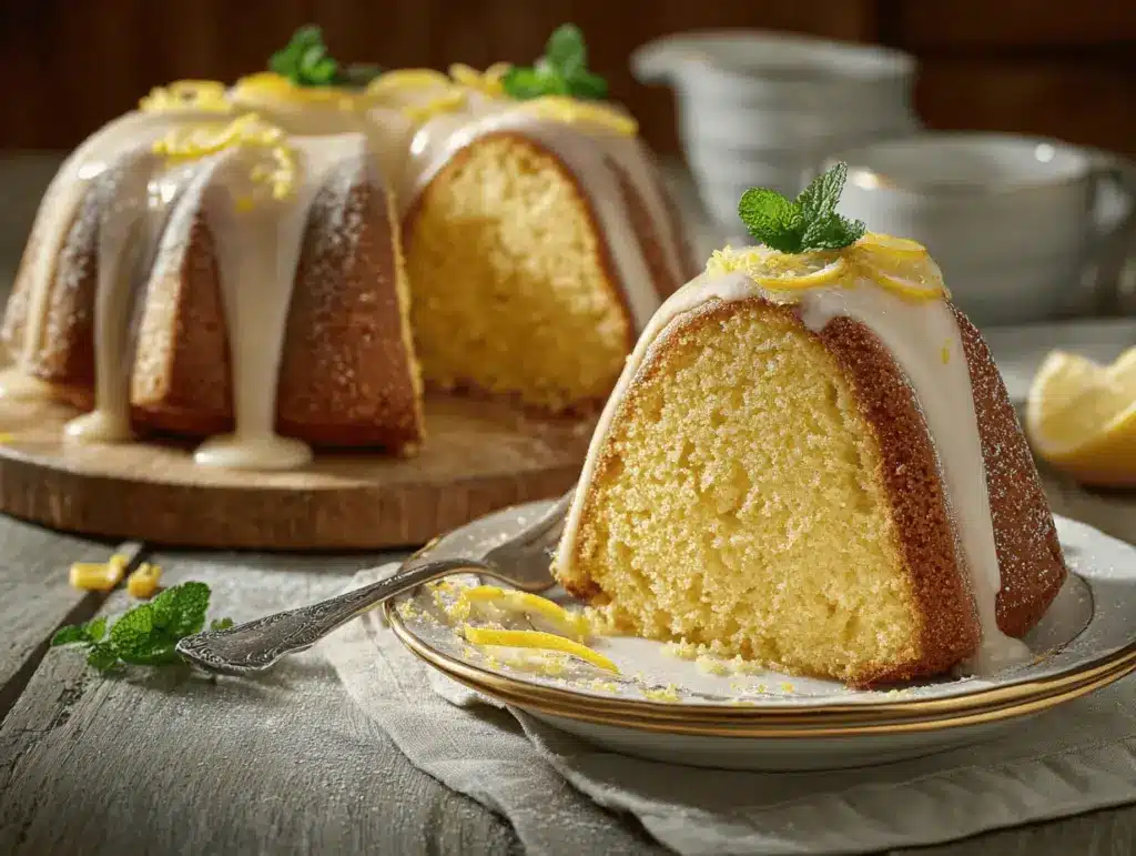 lemon pound cake - featured image