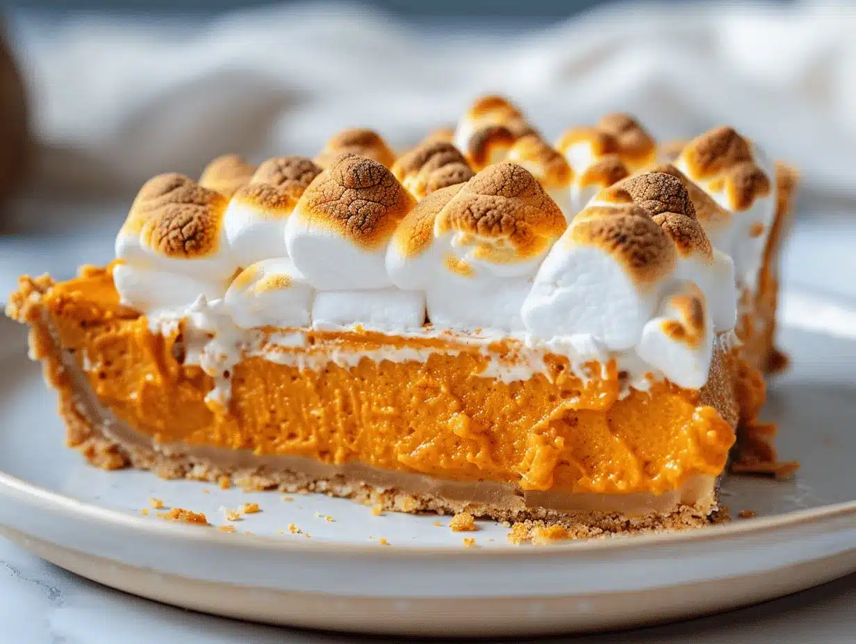 marshmallow-topped sweet potato pie preparation steps