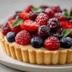 mixed berry tart - featured image