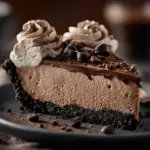 mocha chocolate cream pie - featured image