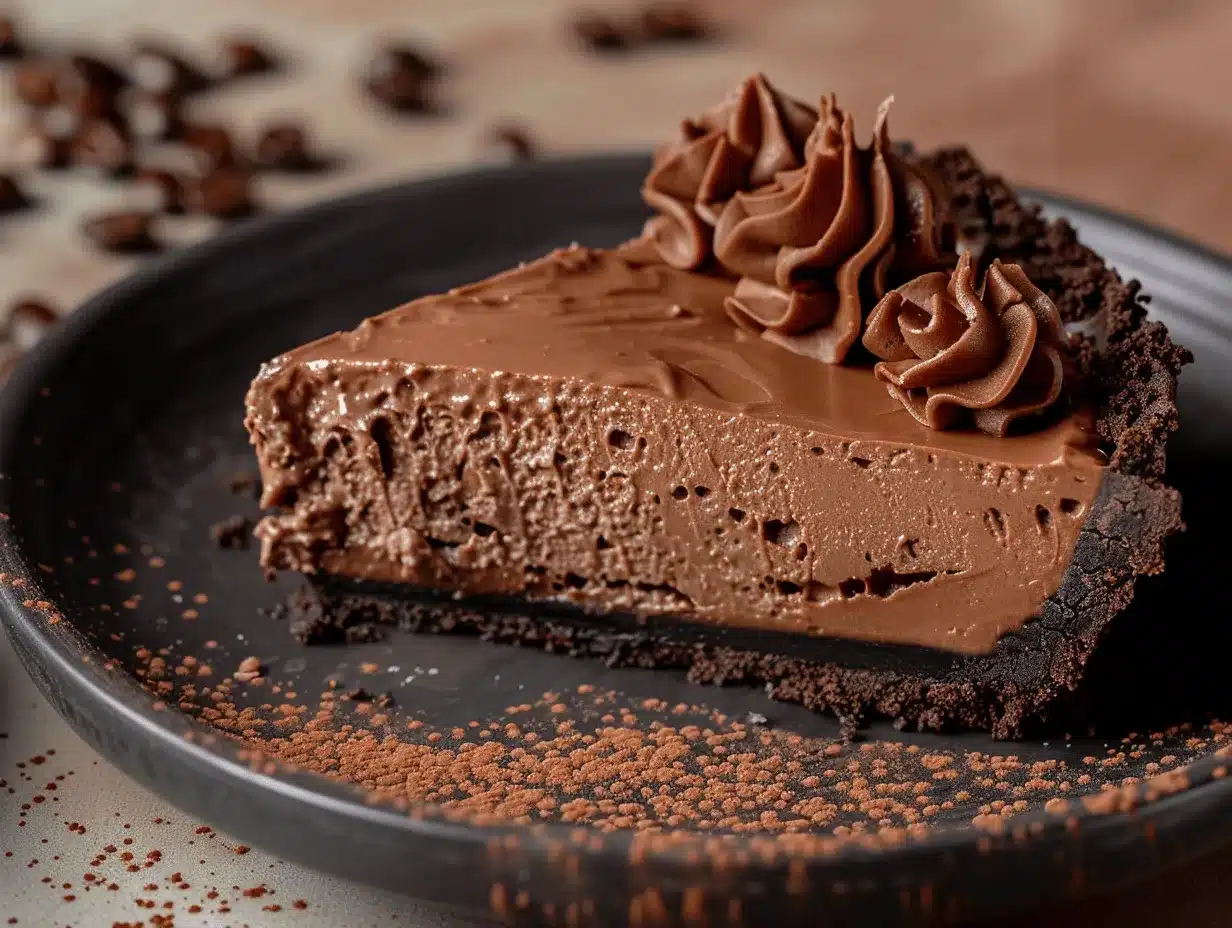 mocha chocolate cream pie preparation steps