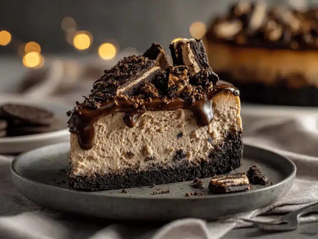 mocha Oreo cheesecake - featured image