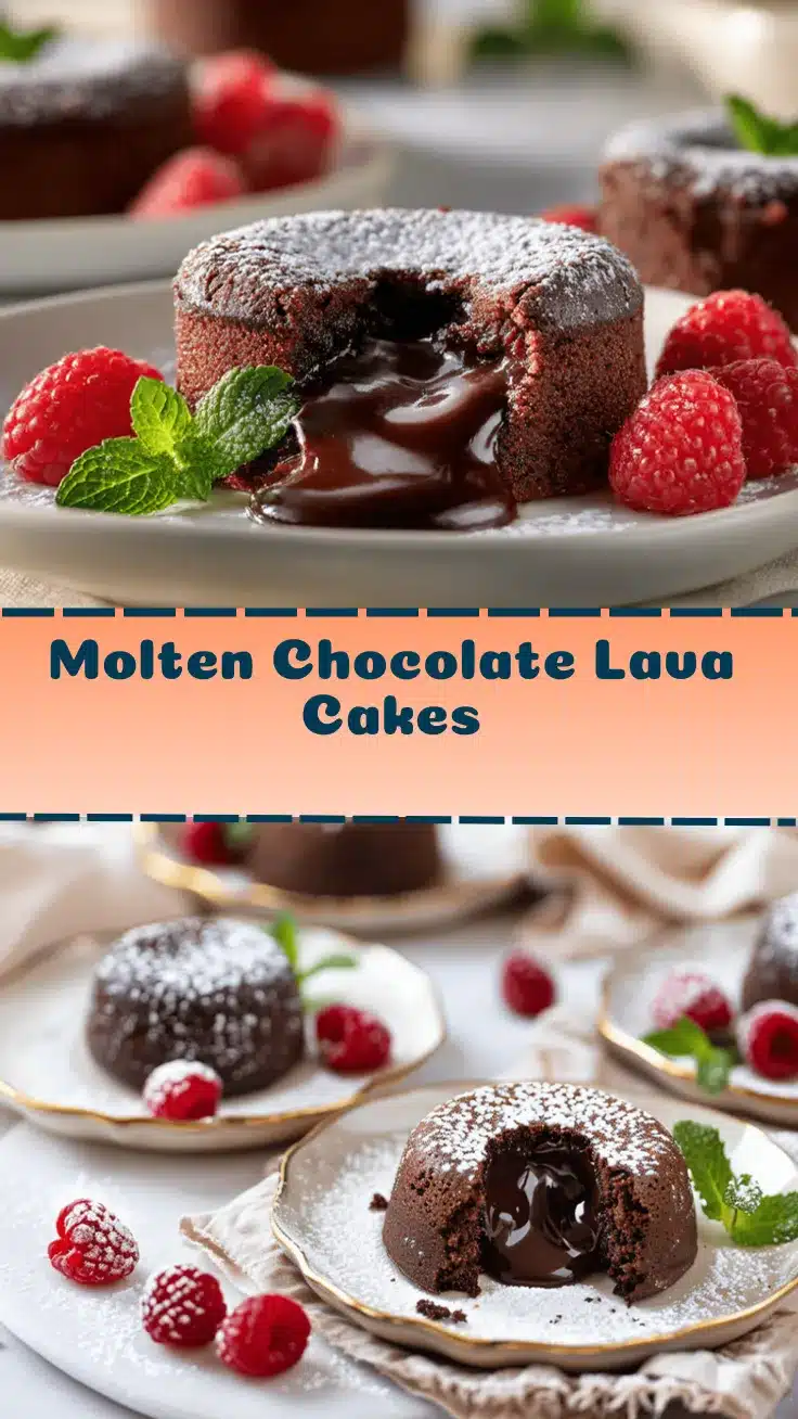 molten chocolate lava cakes recipe