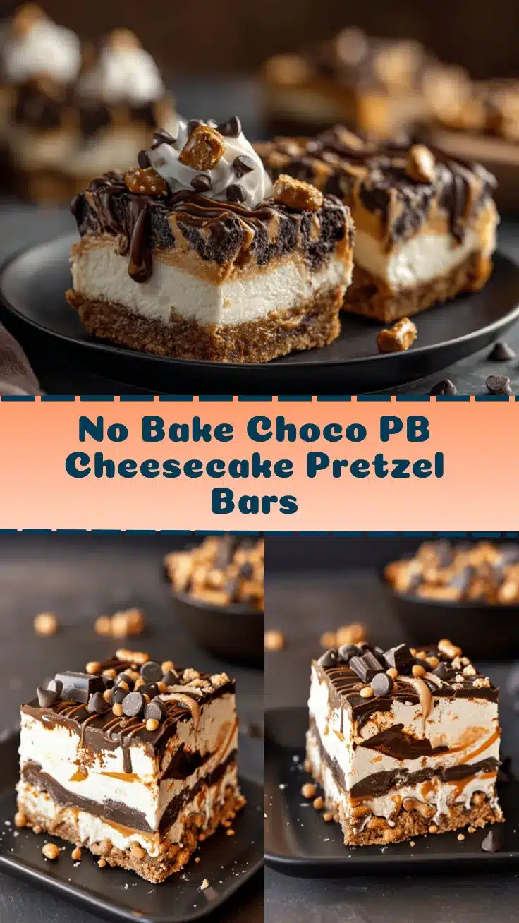 no bake chocolate peanut butter cheesecake bars recipe
