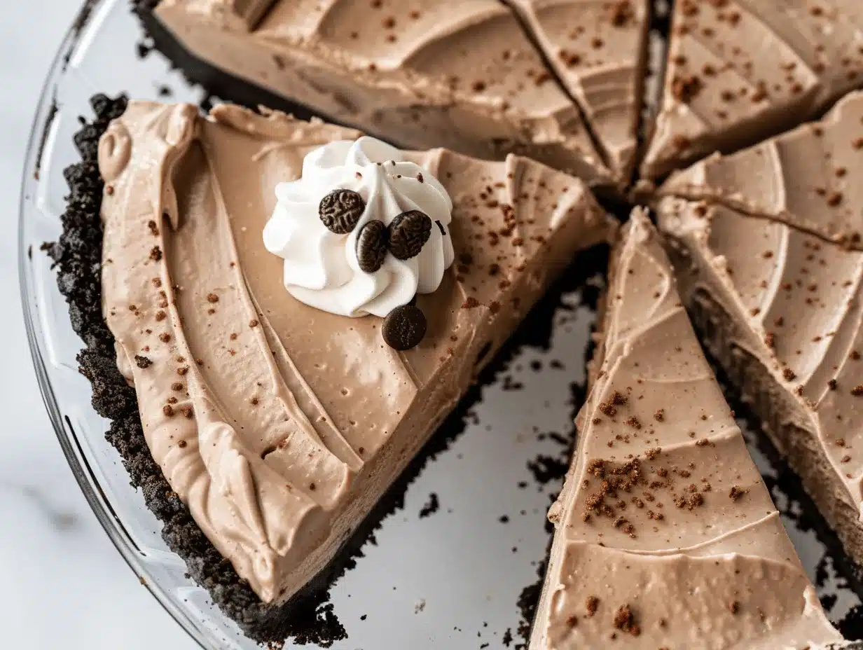 No-Bake Mocha Oreo Icebox Pie preparation steps