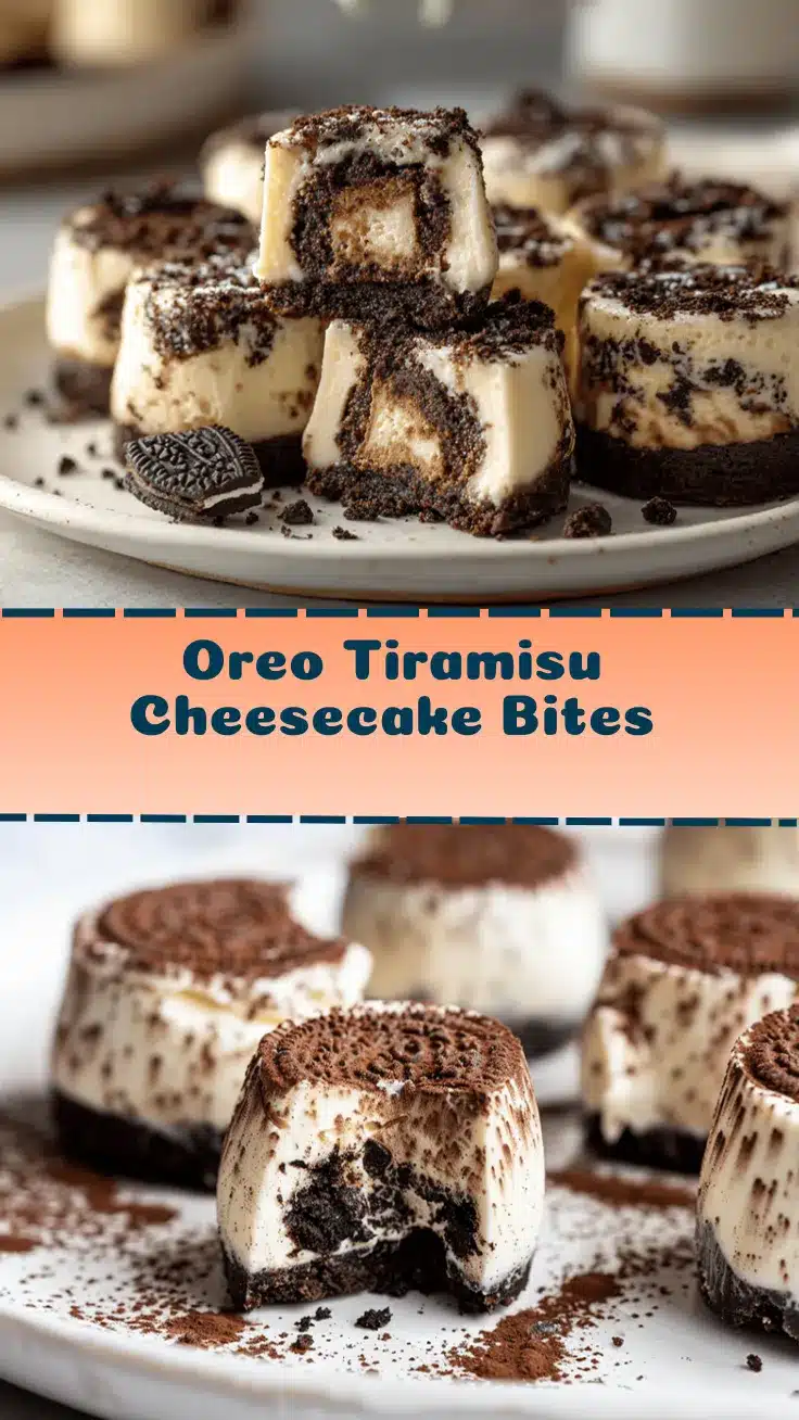 Oreo Tiramisu Cheesecake Bites recipe