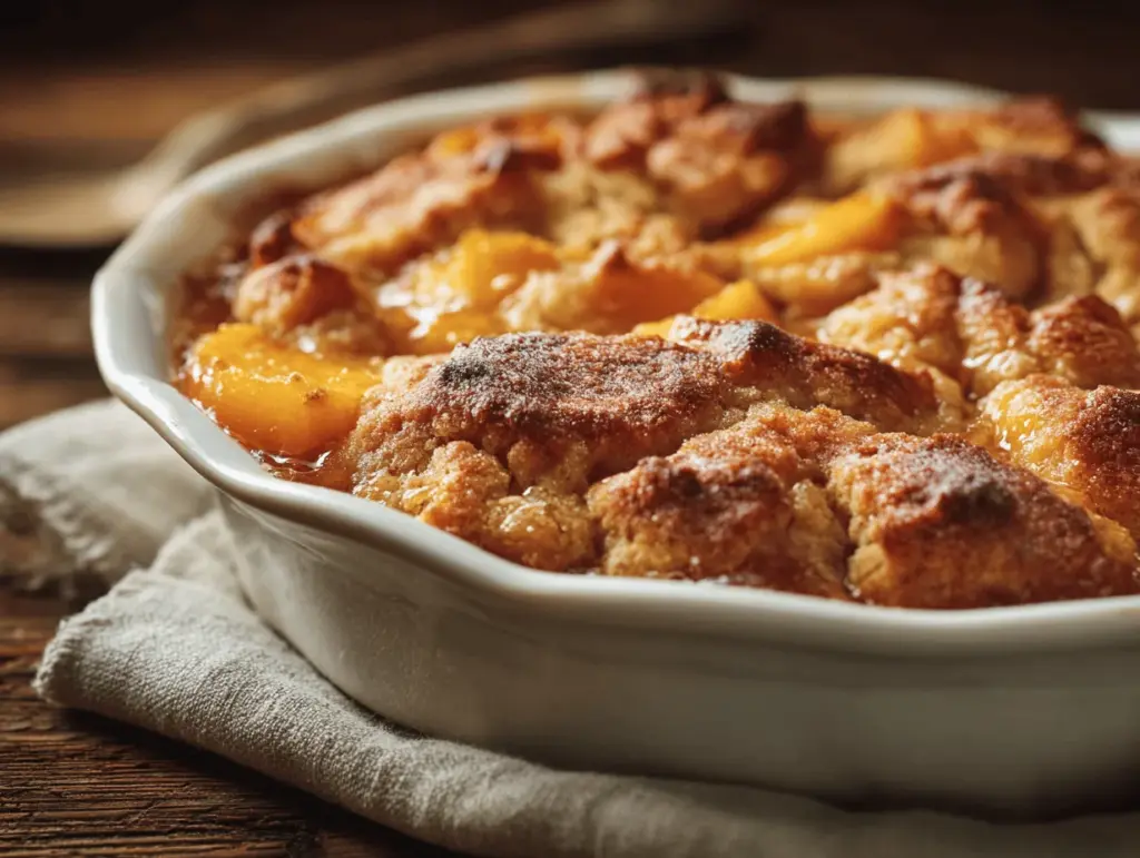 peach cobbler recipe - featured image