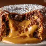 peanut butter lava cakes - featured image