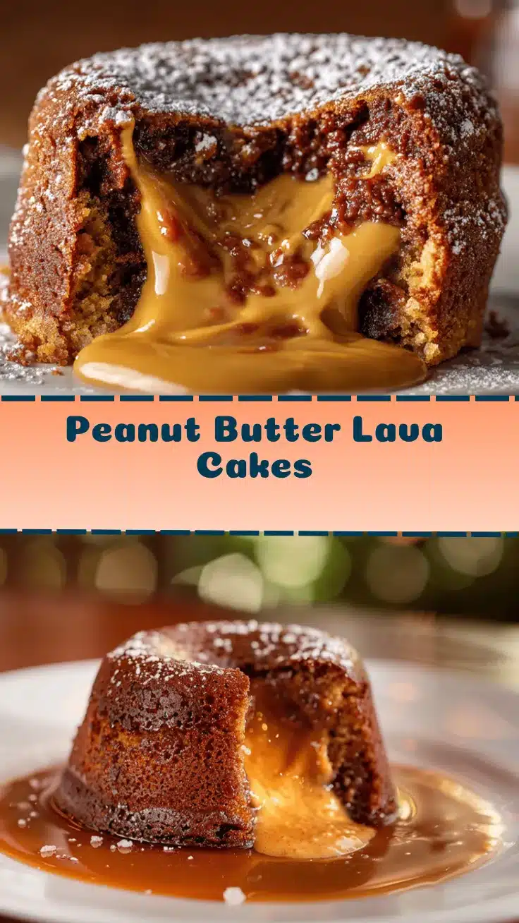 peanut butter lava cakes recipe