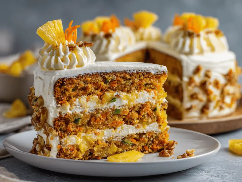 pineapple carrot cake - featured image