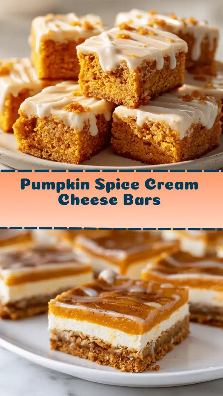pumpkin spice cream cheese bars recipe