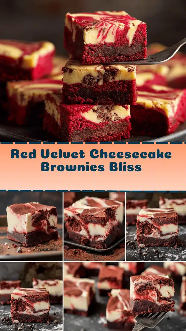 red velvet cheesecake brownies recipe