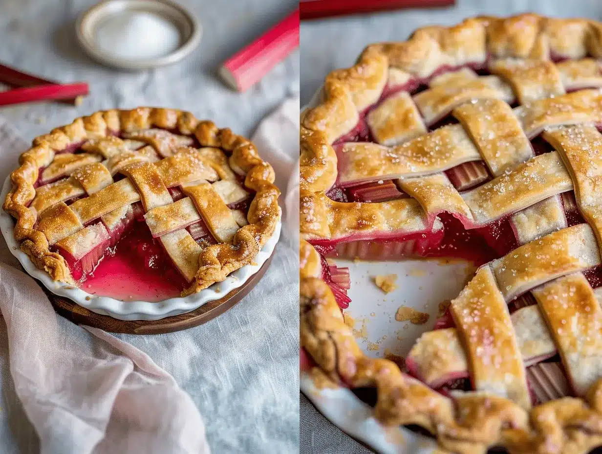 rhubarb pie recipe preparation steps