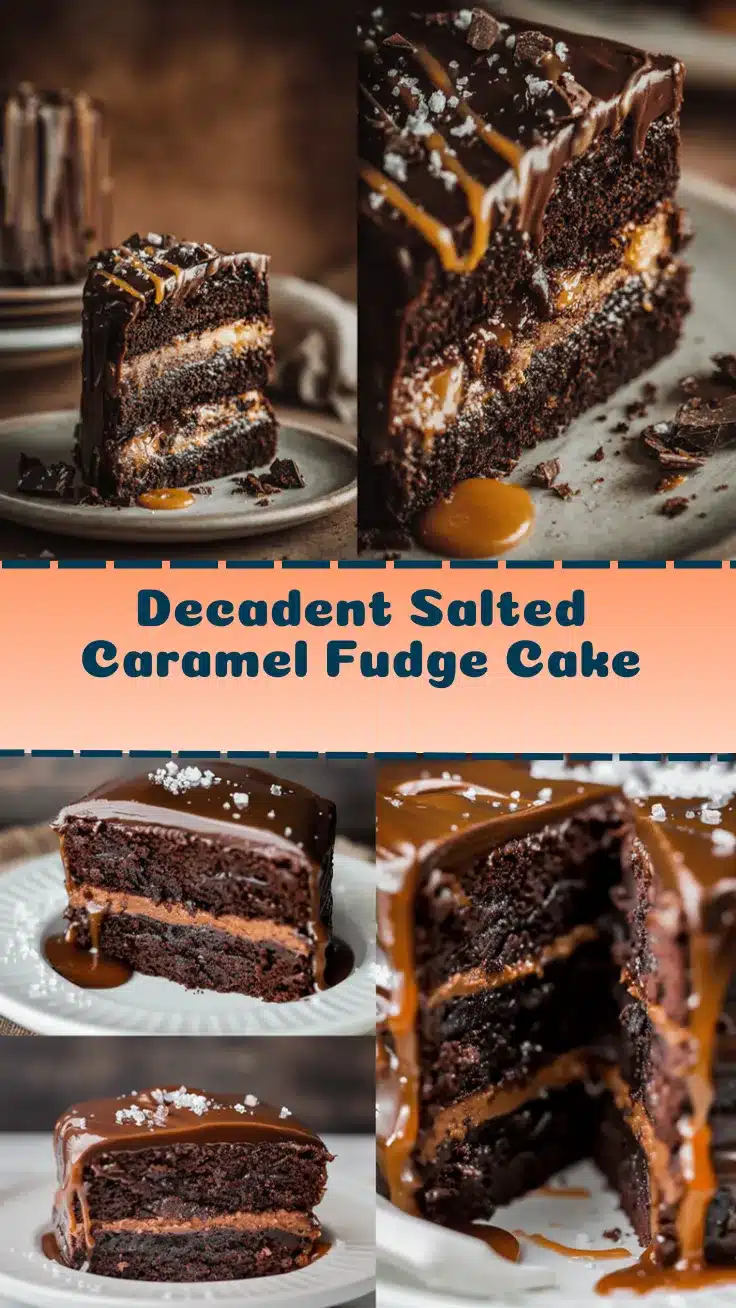 Salted Caramel Chocolate Fudge Cake recipe