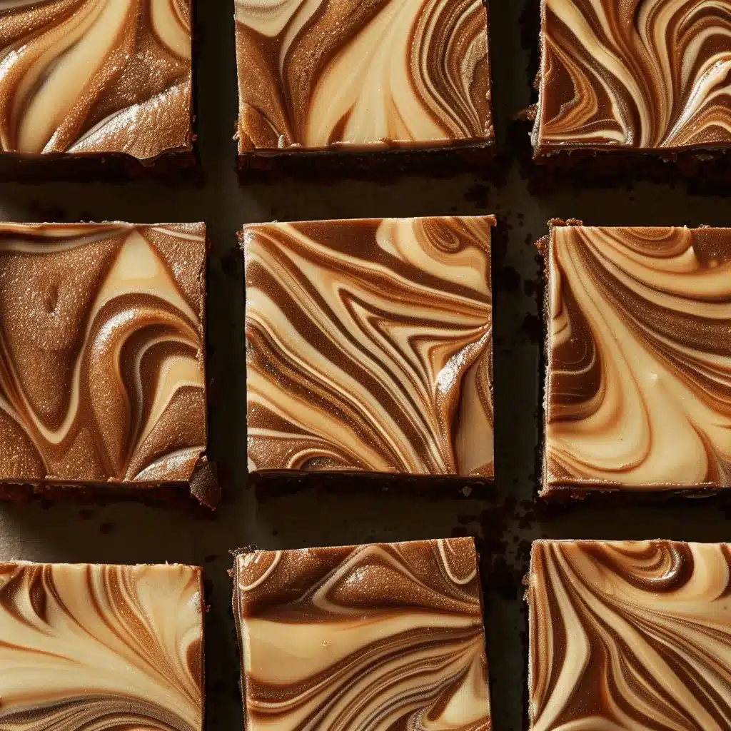Salted Caramel Mocha Blondies preparation steps