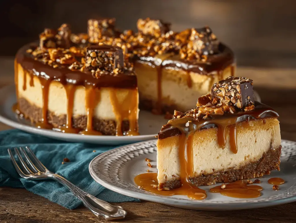 Salted Caramel Pretzel Millionaire’s Cheesecake - featured image