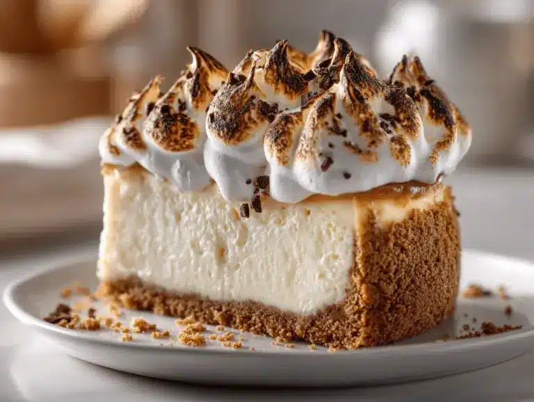 smores cheesecake recipe - featured image