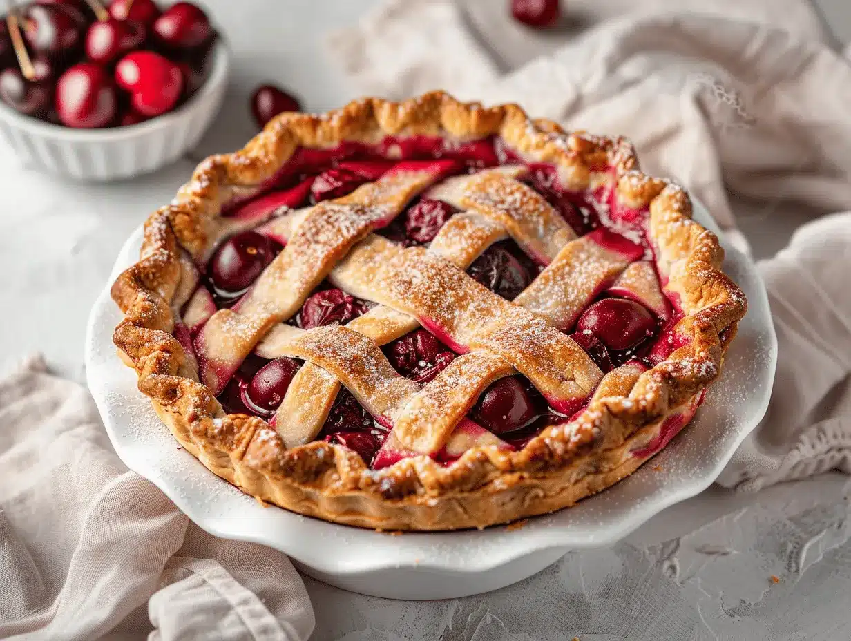 sour cherry pie preparation steps