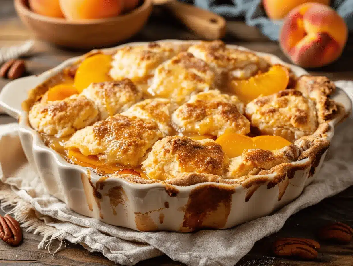 spiced peach cobbler preparation steps