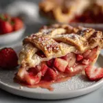 strawberry-rhubarb pie - featured image