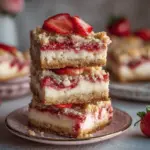 Strawberry Shortcake Cheesecake Bars - featured image