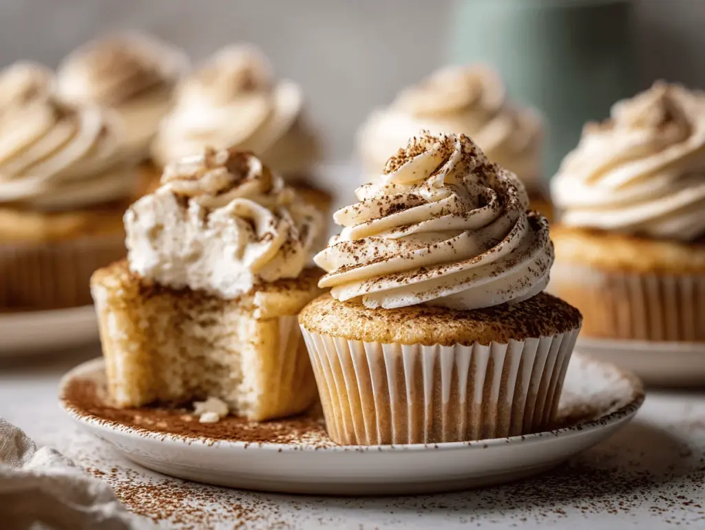 tiramisu latte cupcakes - featured image